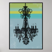 Grunge Chandelier Poster (Voorkant)