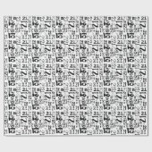 Grunge CHANGE AGE Birthday Typografie Cadeaupapier (Vlak)