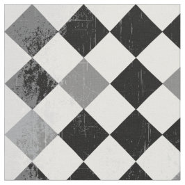 Grunge Checkered Pattern Stof
