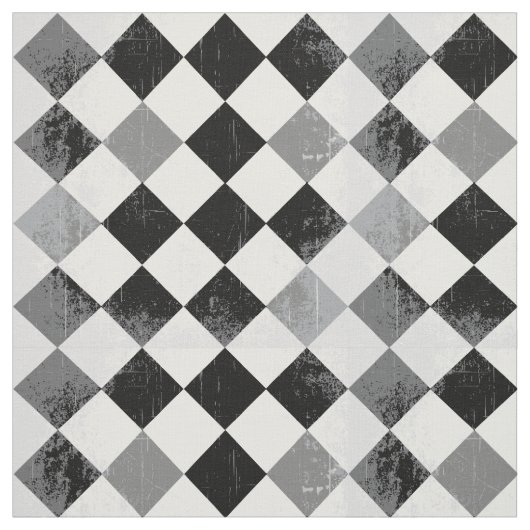 Grunge Checkered Pattern Stof (Swatch)
