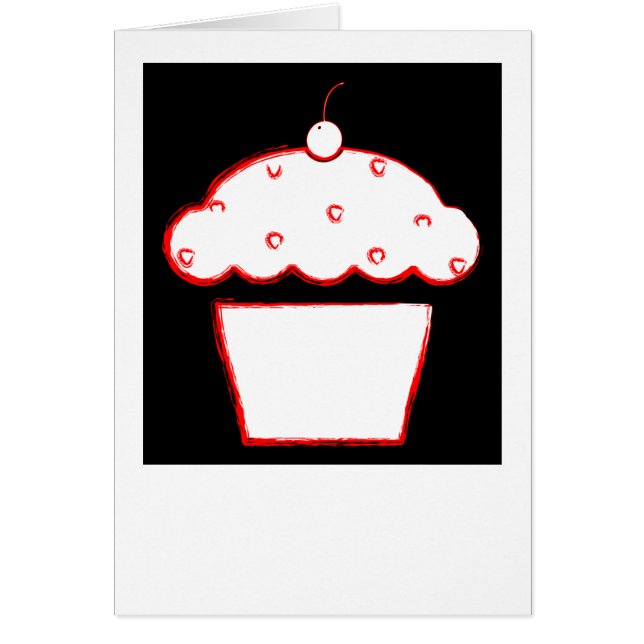 grunge cherry cupcake (Voorkant)