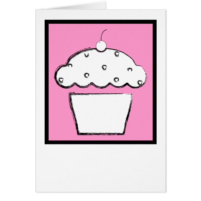 grunge cherry cupcake (Voorkant)