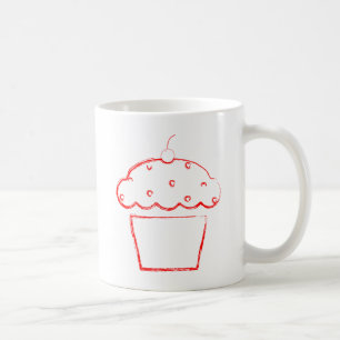 grunge cherry cupcake koffiemok
