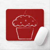 grunge cherry cupcake muismat (Met muis)