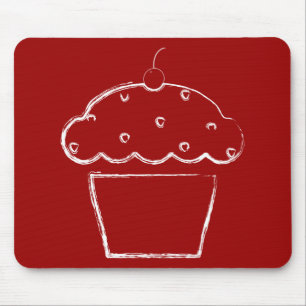 grunge cherry cupcake muismat