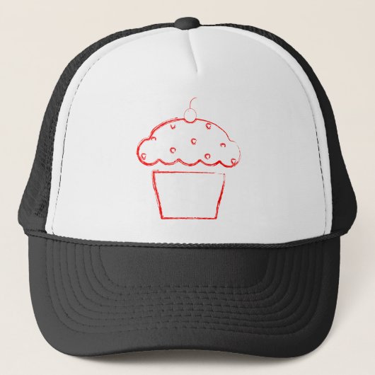 grunge cherry cupcake trucker pet (Voorkant)