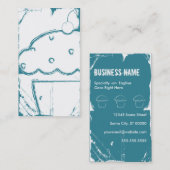 grunge cherry cupcake visitekaartje (Voorkant / Achterkant)