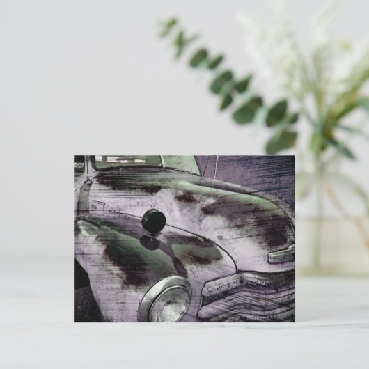 Grunge  Chevy Pickup Briefkaart (Staand voorkant)