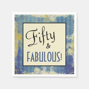 Grunge Chic Fifty & FABULOUS! Birthday Servet