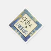  Grunge Chic Fifty & FABULOUS! Birthday Servet (Hoek)