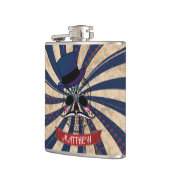 Grunge Circus Sugar Skull Ringmaster Personalised Heupfles (Links)