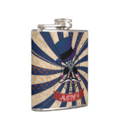Grunge Circus Suiker Skull Ringmeester Persoonlijk Heupfles (Rechts)