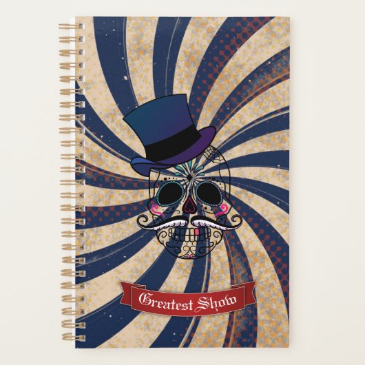 Grunge Circus Suiker Skull Ringmeester Planner (Voorkant)