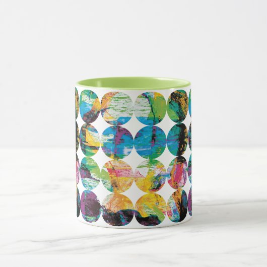 Grunge cirkels. Envelop Mok (Midden)