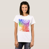 Grunge cirkels: Rainbow Edition: T-shirt (Voorkant volledig)