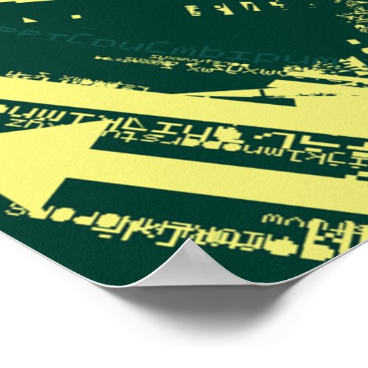 Grunge City Graphic Poster (Hoek)