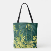 Grunge City Graphic Tote Bag (Achterkant)