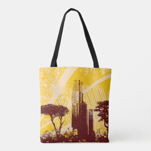 Grunge City Tote Bag (Achterkant)