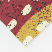 Grunge Cityscape: Naadloze textuur Fleece Deken (Hoek)