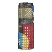 Grunge Cityscape: Naadloze textuur Thermosbeker (Achterkant)