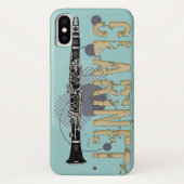 Grunge Clarinet Case-Mate iPhone Case (Achterkant)