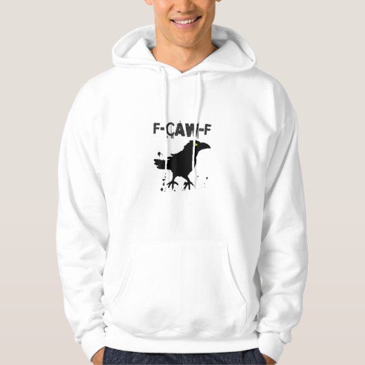 Grunge Coffee F Caw F Crow Humor Creative Style Hoodie (Voorkant)