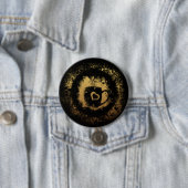 Grunge Coffee Ronde Button 7,6 Cm (In situ)