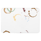 Grunge Coffestain Magnet Magneet (Horizontaal)