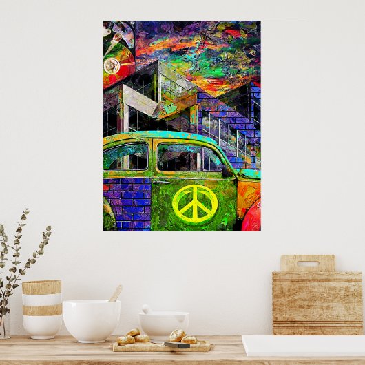 Grunge Collage Poster (Keuken)