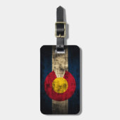 Grunge Colorado Flag Bagagelabel (Voorkant verticaal)