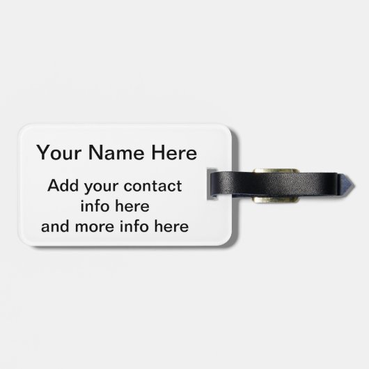 Grunge Colorado Flag Bagagelabel (Achterkant horizontaal)