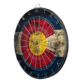 Grunge Colorado Flag Dartbord (Voorkant Rechts)