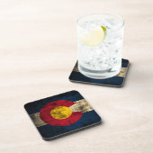Grunge Colorado Flag Drankjes Onderzetter (Rechterzijde)