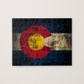 Grunge Colorado Flag Legpuzzel (Horizontaal)