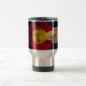 Grunge Colorado Flag Reisbeker (Center)