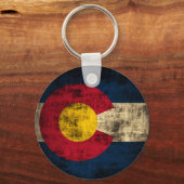 Grunge Colorado Flag Sleutelhanger (Voorkant)