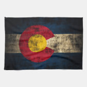 Grunge Colorado Flag Theedoek (Horizontaal)