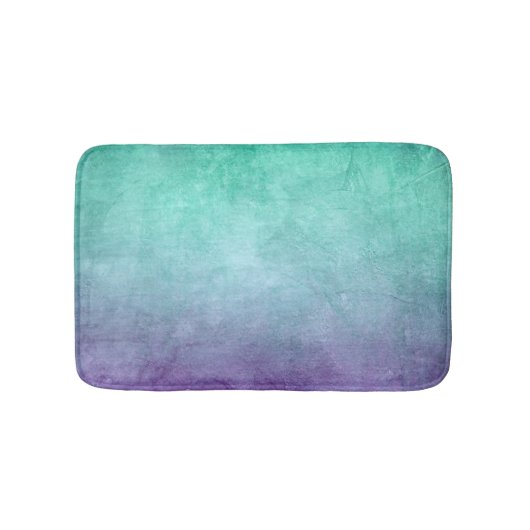 Grunge Colors - Teal & Purple Badmat (Voorkant)