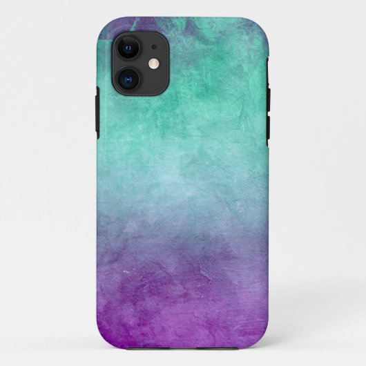 Grunge Colors - Teal & Purple Case-Mate iPhone Case (Achterkant)
