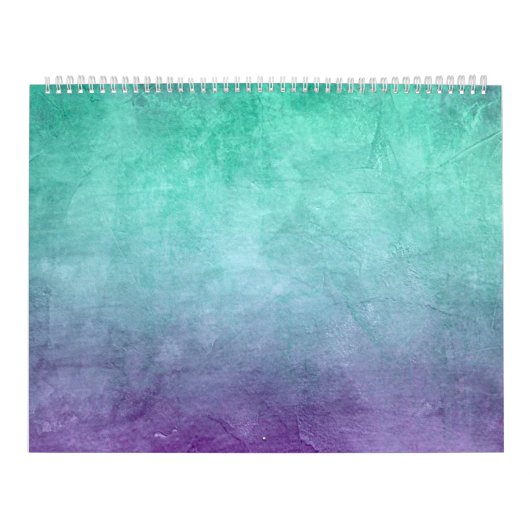 Grunge Colors - Teal & Purple Kalender (Hoes)