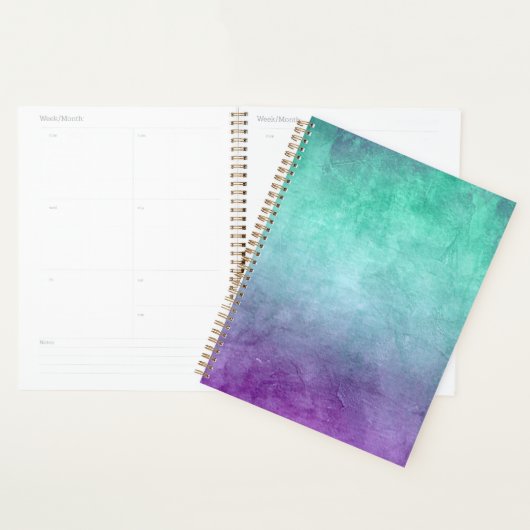 Grunge Colors - Teal & Purple Planner (Display)