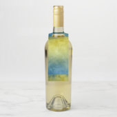 Grunge Colors - Yellow & Blue Flessenhanger (Op fles)