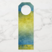 Grunge Colors - Yellow & Blue Flessenhanger (Voorkant)