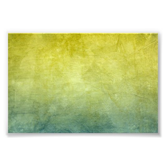 Grunge Colors - Yellow & Blue Foto Afdruk (Voorkant)