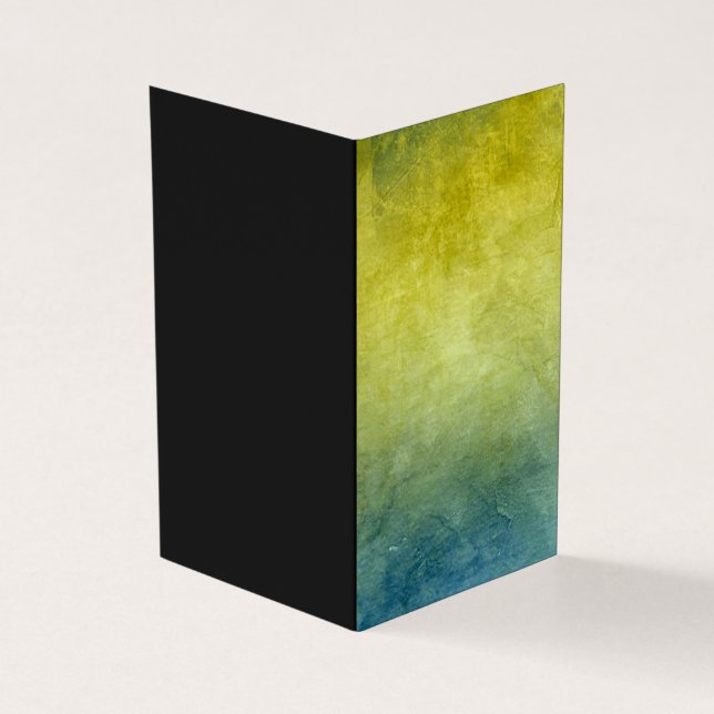 Grunge Colors - Yellow & Blue Kaart (Buitenkant)
