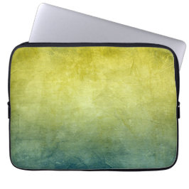 Grunge Colors - Yellow & Blue Laptop Sleeve