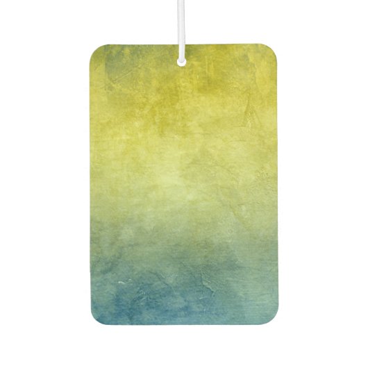Grunge Colors - Yellow & Blue Luchtverfrisser (Voorkant)
