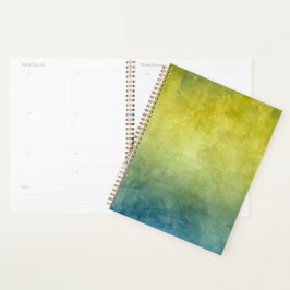 Grunge Colors - Yellow & Blue Planner