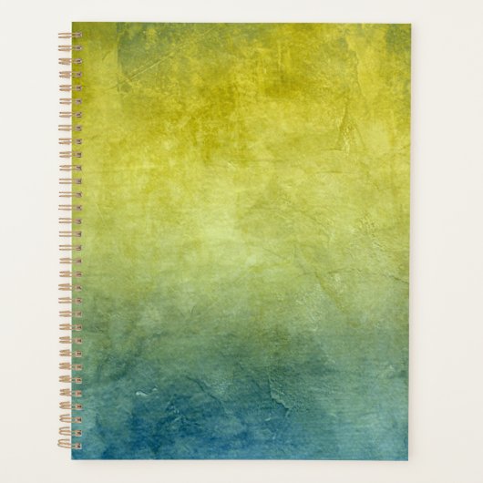 Grunge Colors - Yellow & Blue Planner (Voorkant)