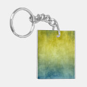Grunge Colors - Yellow & Blue Sleutelhanger (Voorkant Links)